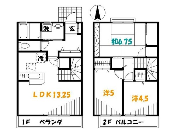 メイプルタウンの物件間取画像